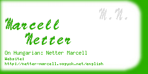 marcell netter business card